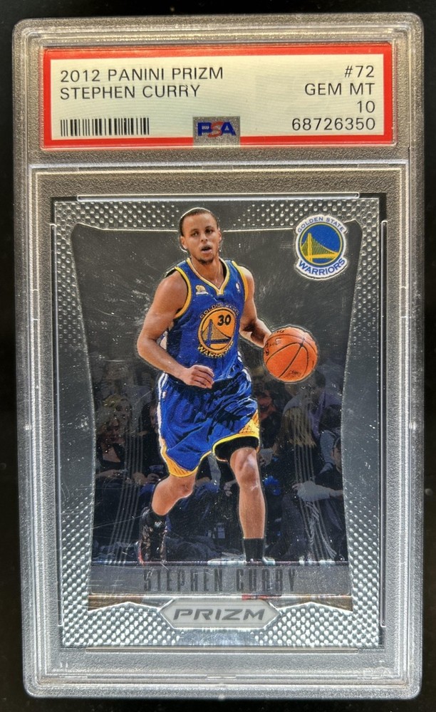 2012-13 Panini Prizm Stephen Curry #72 Warriors PSA 10 GEM MINT