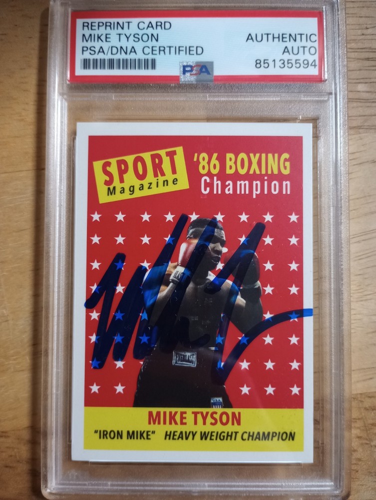 Mike Tyson Auto PSA Authenticated