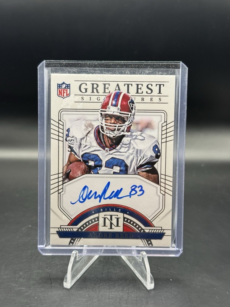 2023 National Treasures Andre Reed Greatest Autograph Auto #25/99 Bills