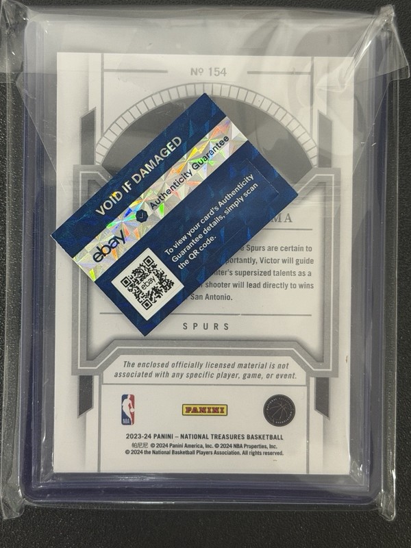 2023 National Treasures Victor Wembanyama Pink /25 3 Clr Patch READ DESCRIPTION! view 2