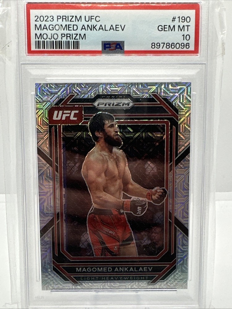 2023 Panini Prizm UFC - Magomed Ankalaev #190 Mojo Prizm /25 PSA 10