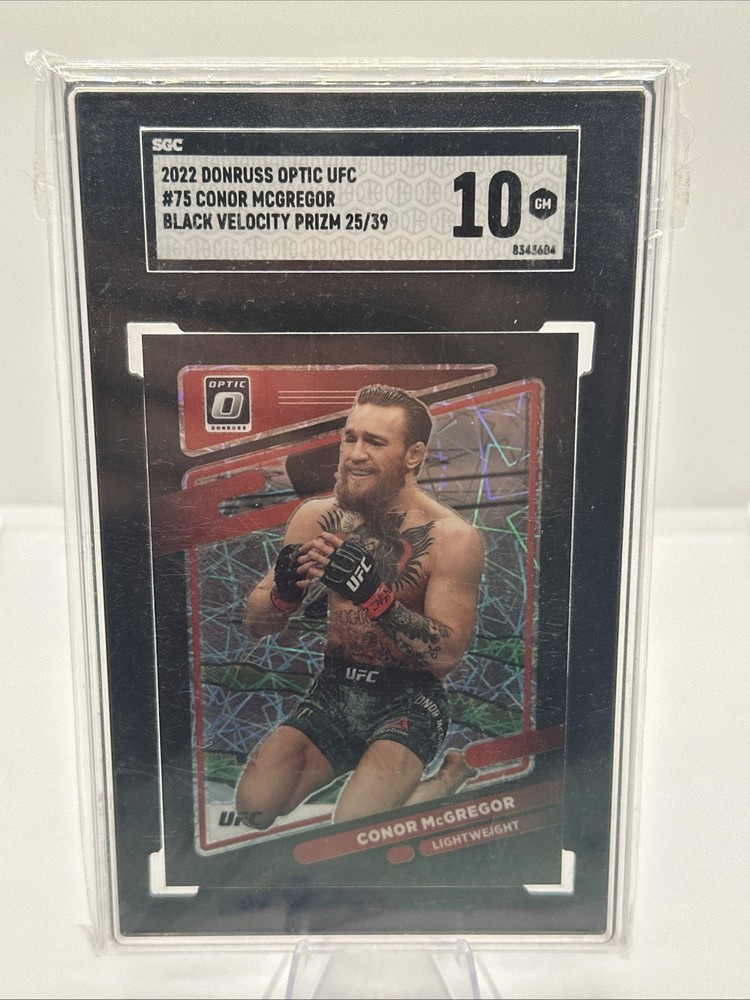 2022 Panini Donruss Optic UFC - Conor McGregor #75 Black Velocity Prizm /39