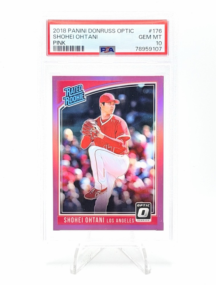 2018 Donruss Optic Pink Shohei Ohtani ROOKIE CARD PSA 10