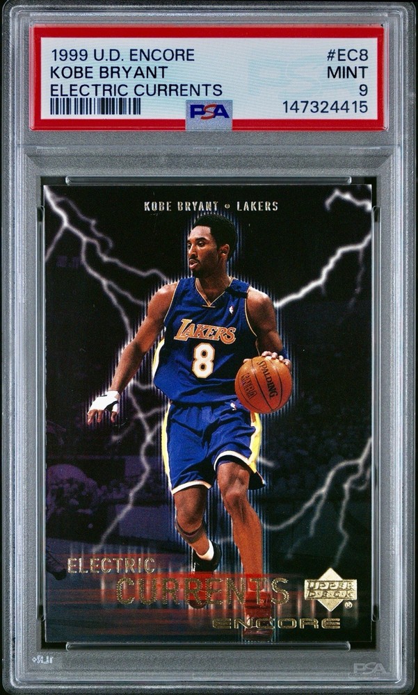 1999 UD Encore Electric Currents Kobe Bryant #EC8 PSA 9 Lakers Insert