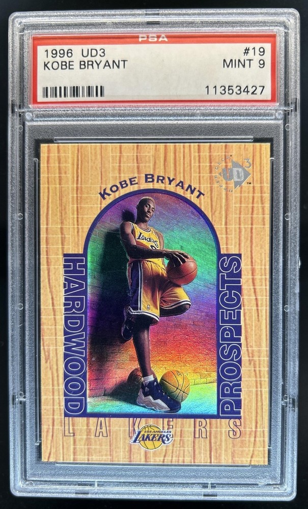 1996-97 Upper Deck UD3 Kobe Bryant Rookie RC #19 Lakers PSA 9