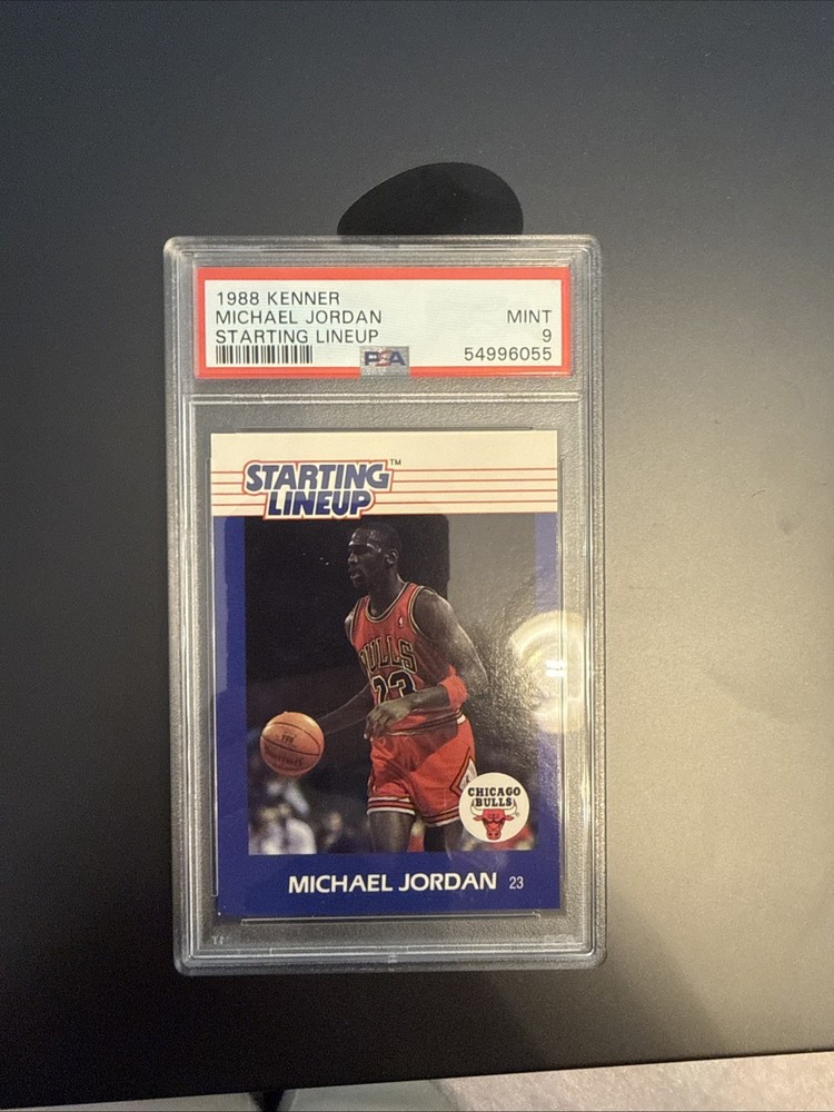 1988 Kenner Starting Lineup Michael Jordan PSA 9 Mint Chicago Bulls HOF Vintage