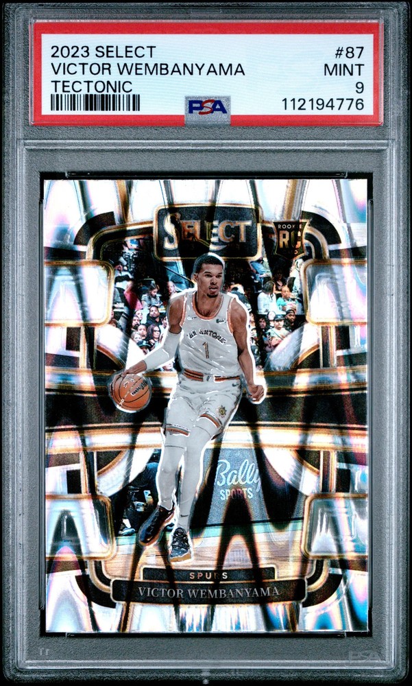 2023-24 Panini Select - Concourse Victor Wembanyama #87 Tectonic Prizm (RC)PSA 9