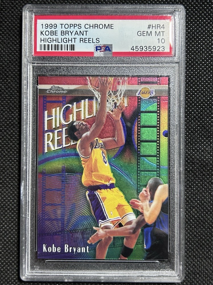 1999 Kobe Bryant Topps Chrome Highlight Reels #HR4 - PSA 10 Gem Mint Lakers HOF