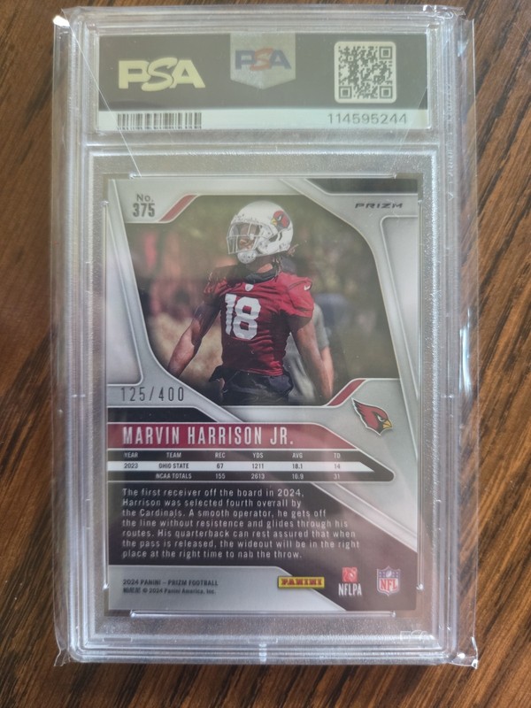 2024 Panini Prizm - Rookies Marvin Harrison Jr. #375 Pandora Prizm /400 (RC) view 2