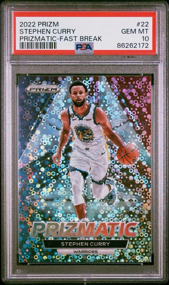 Steph Curry Prizmatic Fast Break PSA 10 2022 #22