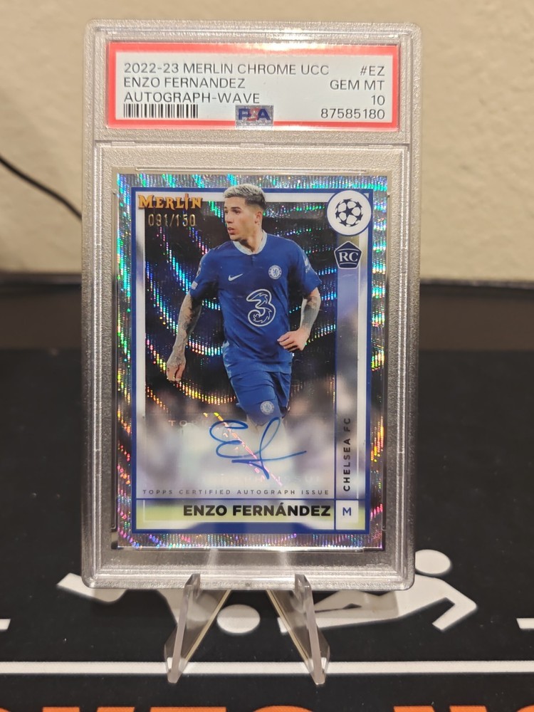 2022-23 Topps Merlin UEFA Club Competitions Autographs Enzo Fernandez /150