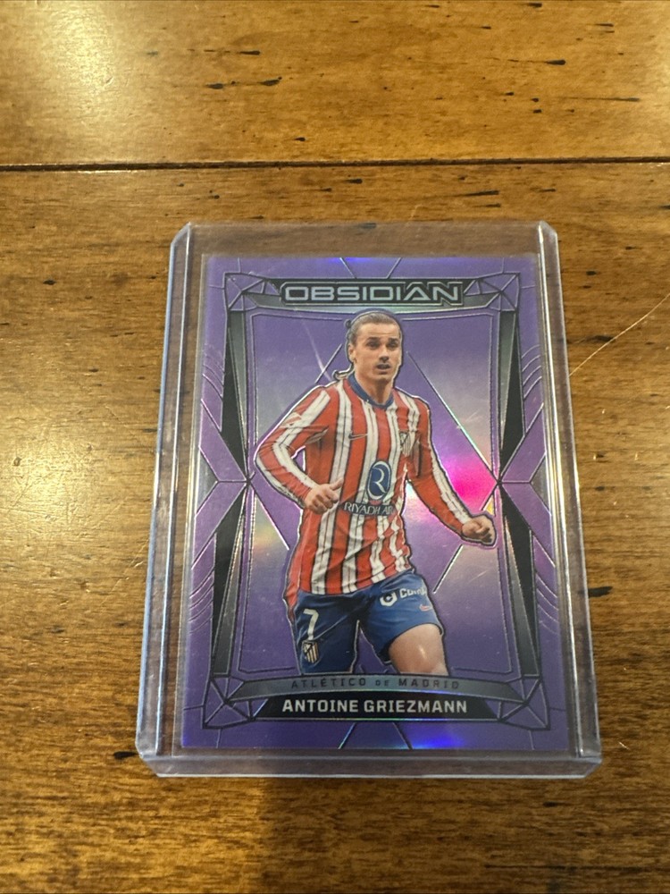 2024-25 Panini Obsidian - Antoine Griezmann #28 Electric Etch Purple Flood 2/30