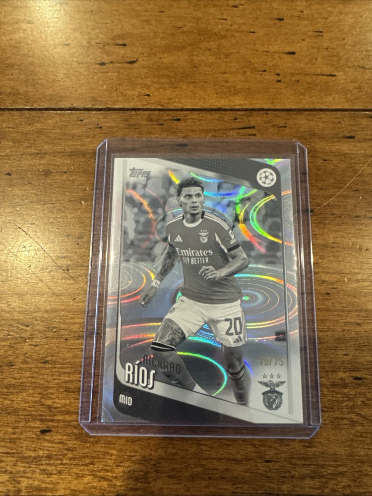 2025-26 Topps UCC Richard Rios #16 Black & White Raindrops 19/75