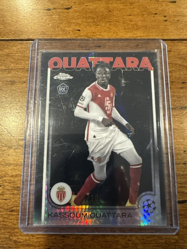 2024-25 Topps Chrome UCC Kassoum Ouattara #103 Black Geometric RC 1/10 view 2