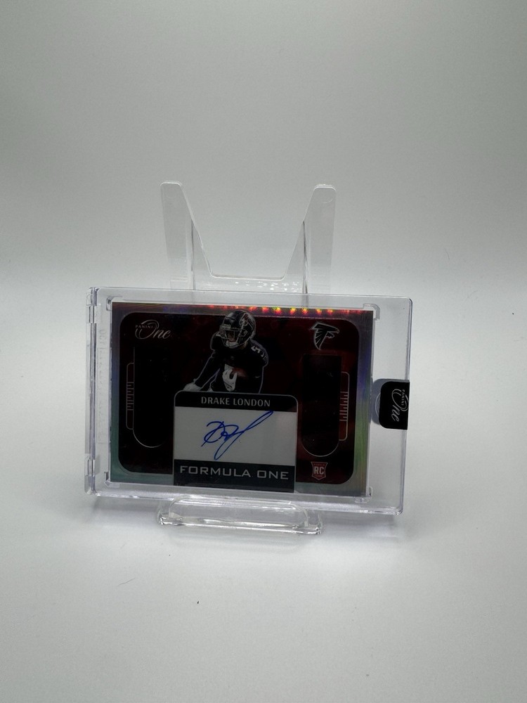 2022 Panini One - Formula One Autographs Drake London #336 /49 (AU, MEM, RC)