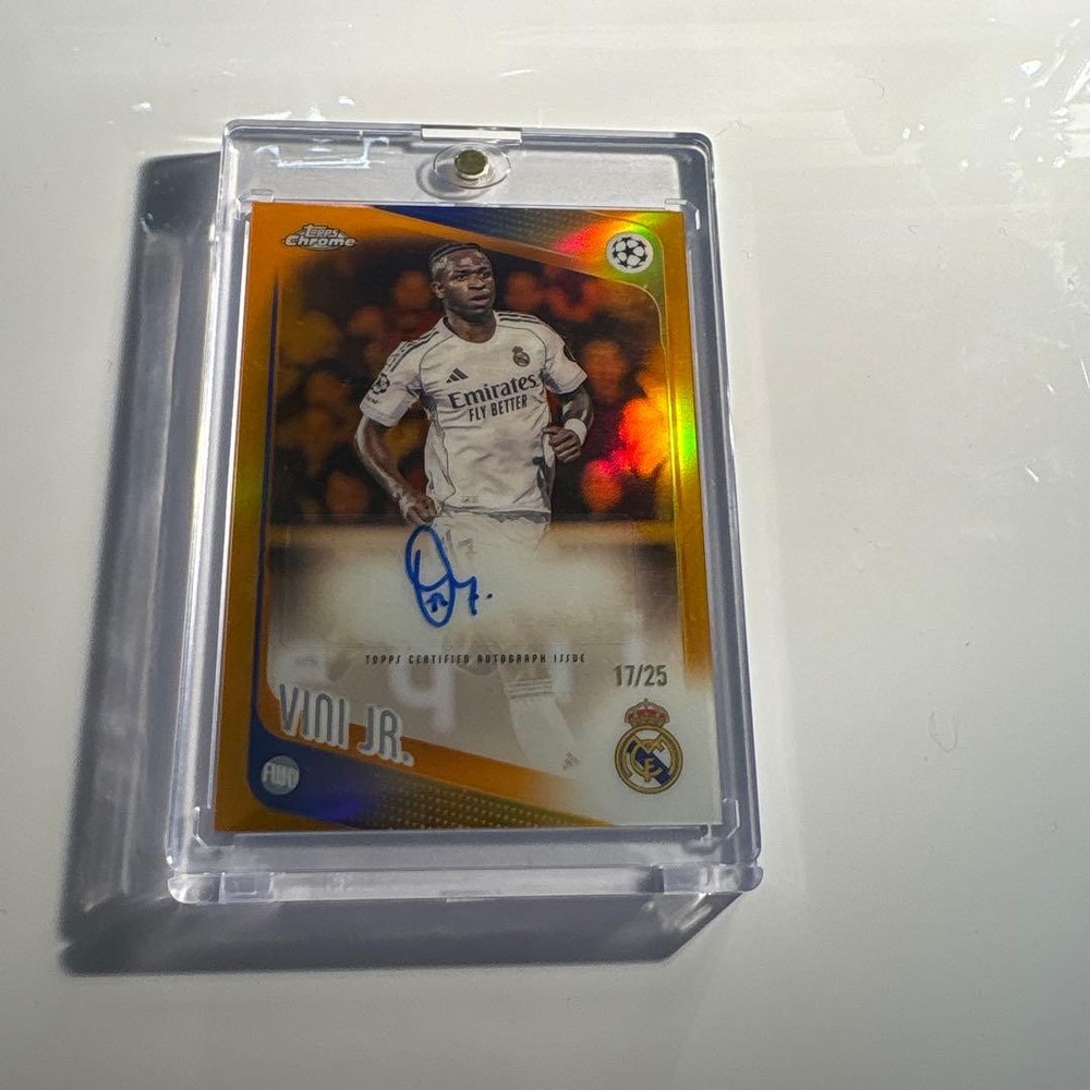 Vini Jr. Topps Chrome UEFA Club Competitions 2025/26 Vinicius 25 Series Auto