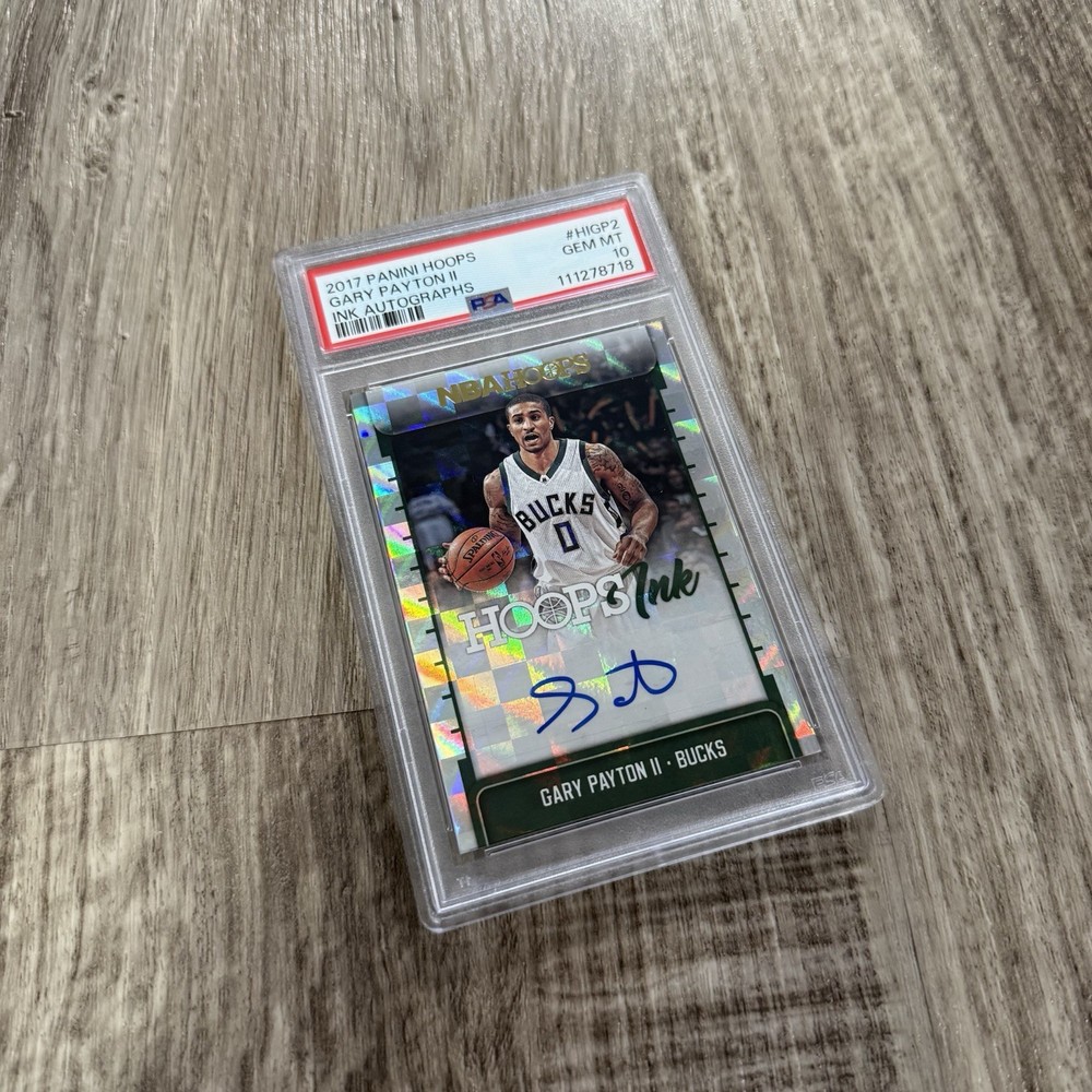 PSA 10 - 2017 Panini Hoops Gary Payton II Ink Autographs HI-GP2 - Pop 2 view 1