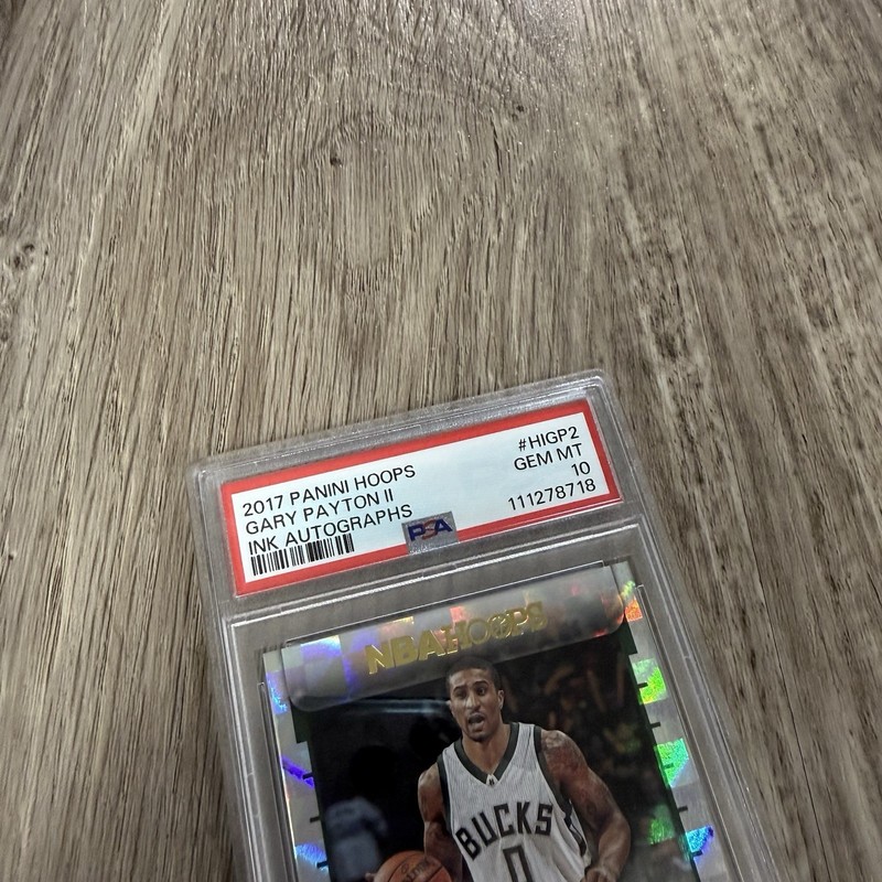 PSA 10 - 2017 Panini Hoops Gary Payton II Ink Autographs HI-GP2 - Pop 2 view 2