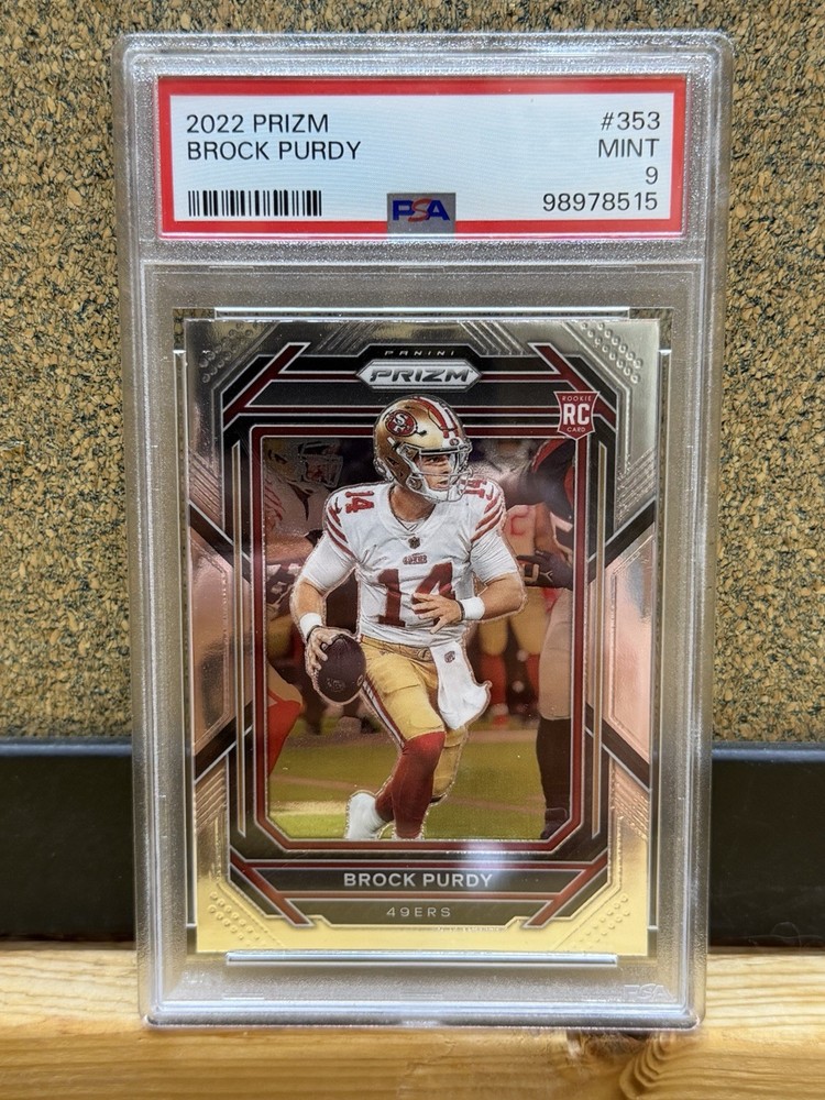 2022 Panini Prizm Brock Purdy #353 Rookie PSA 9 San Francisco 49ers Football