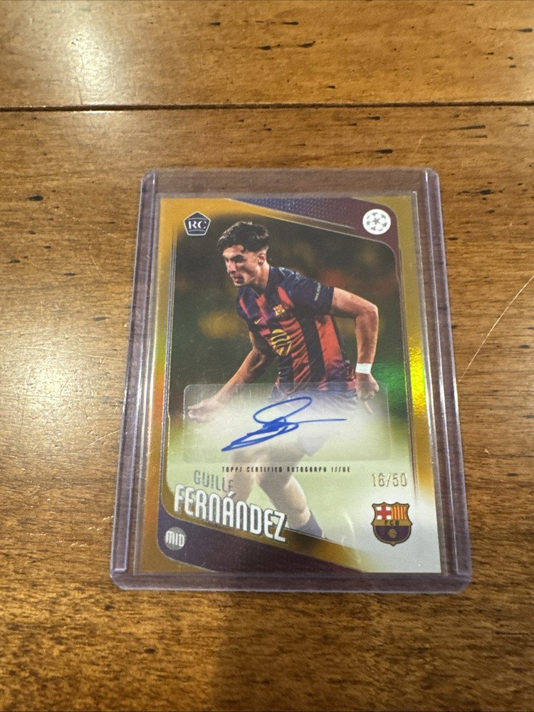 2025-26 Topps UCC Guille Fernandez Gold Fool RC Auto 16/50