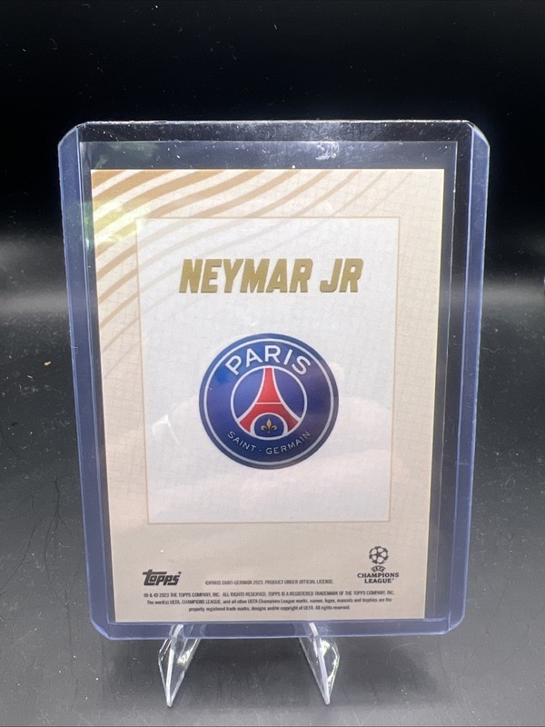 2022-23 Topps Gold X Dan Leydon - Gold Neymar Jr view 2