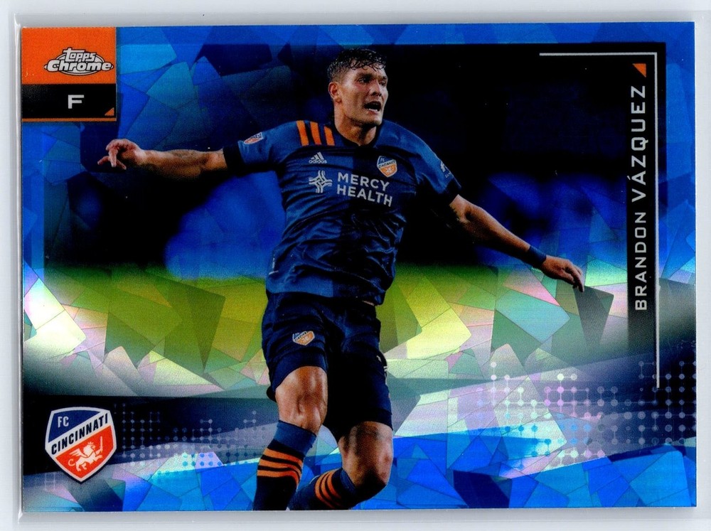 2021 Topps Chrome MLS Sapphire Edition Brandon Vazquez #44 Atlanta United FC