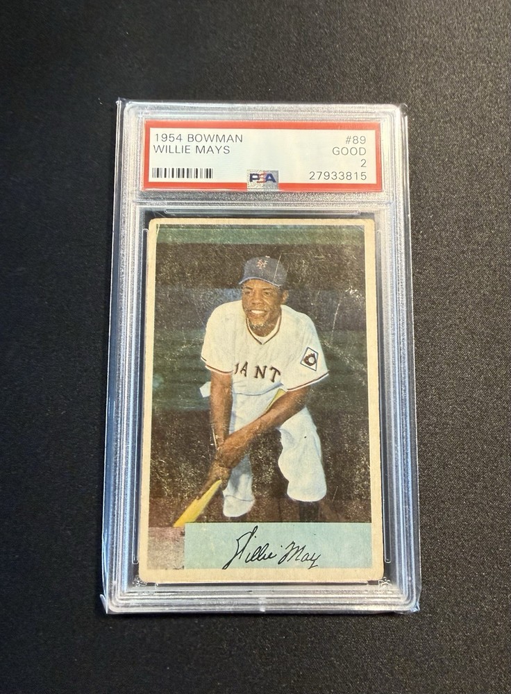 1954 Bowman Willie Mays #89 PSA 2 HOF Giants 🔥
