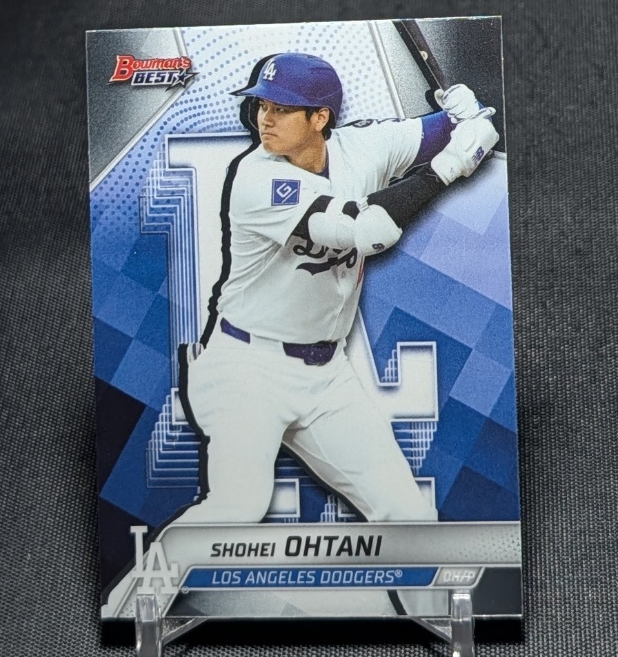 Shohei Ohtani 2025 Bowman's Best Chrome Card #46 Los Angeles Dodgers