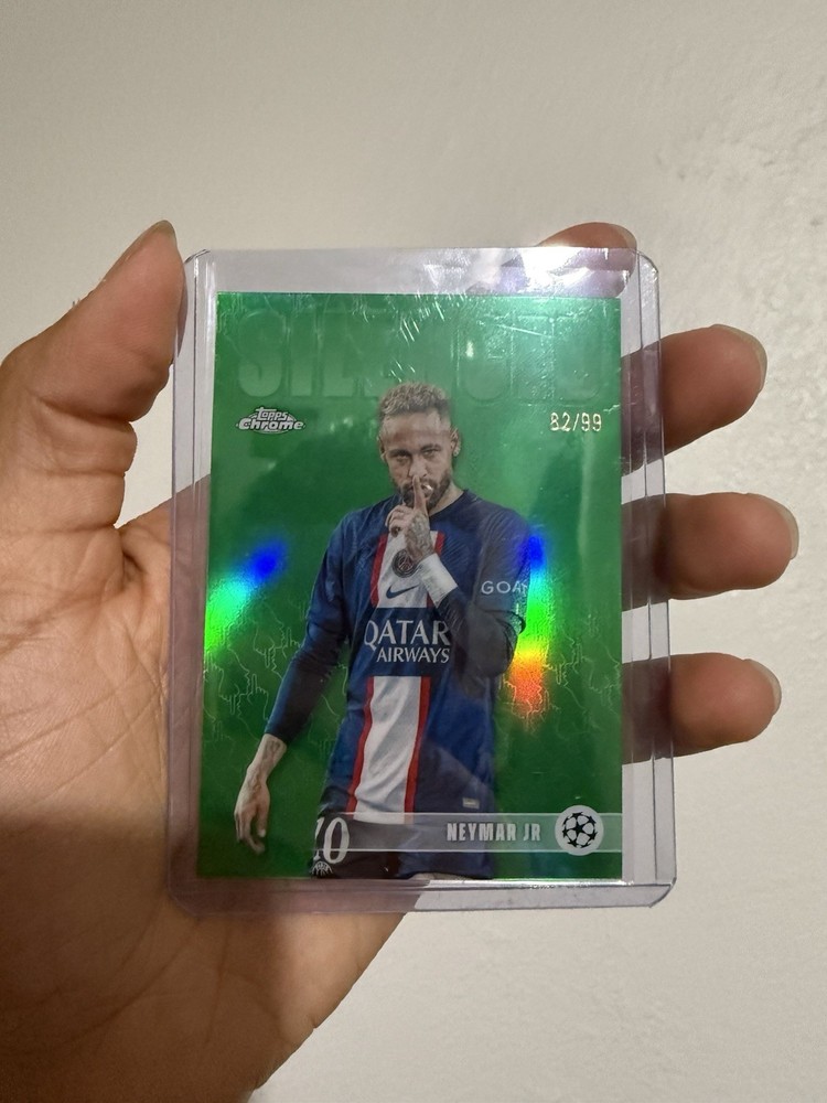 2025-26 Topps UEFA Chrome Soccer Neymar Jr. Silenced /99 Green