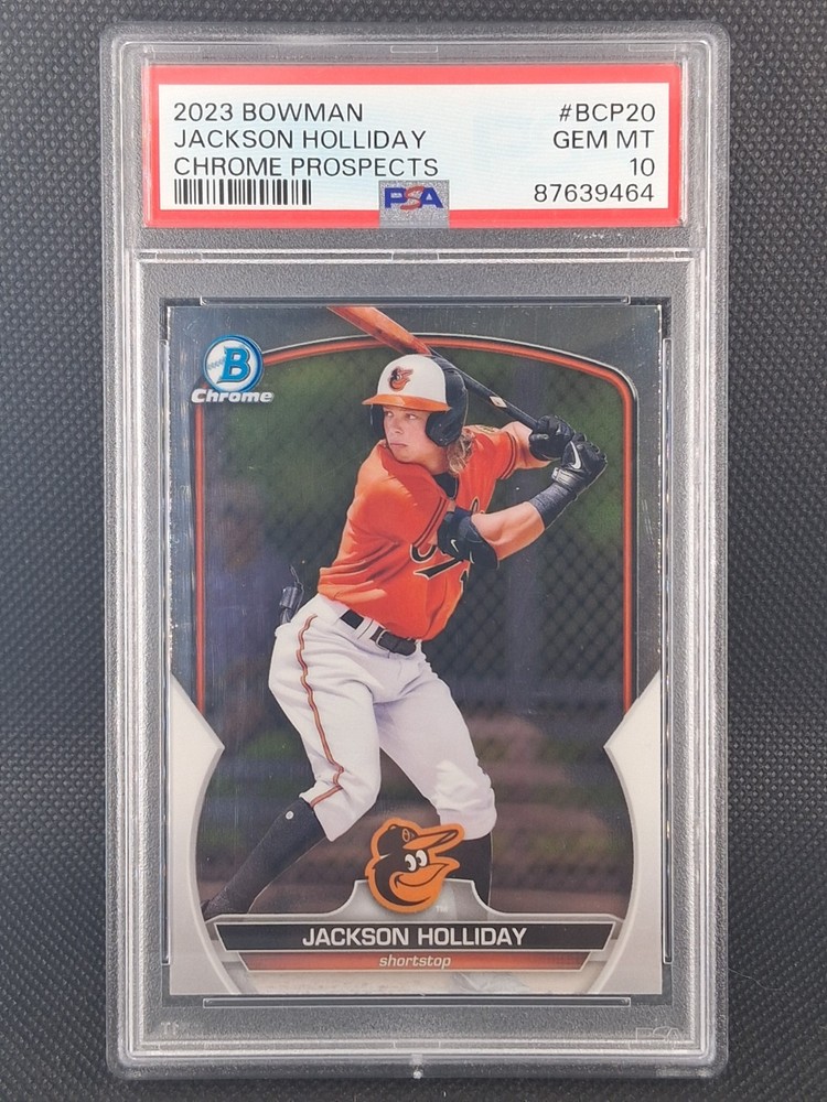 2023 Bowman Jackson Holliday Chrome Prospects BCP-20 PSA 10 Gem Mint Orioles 