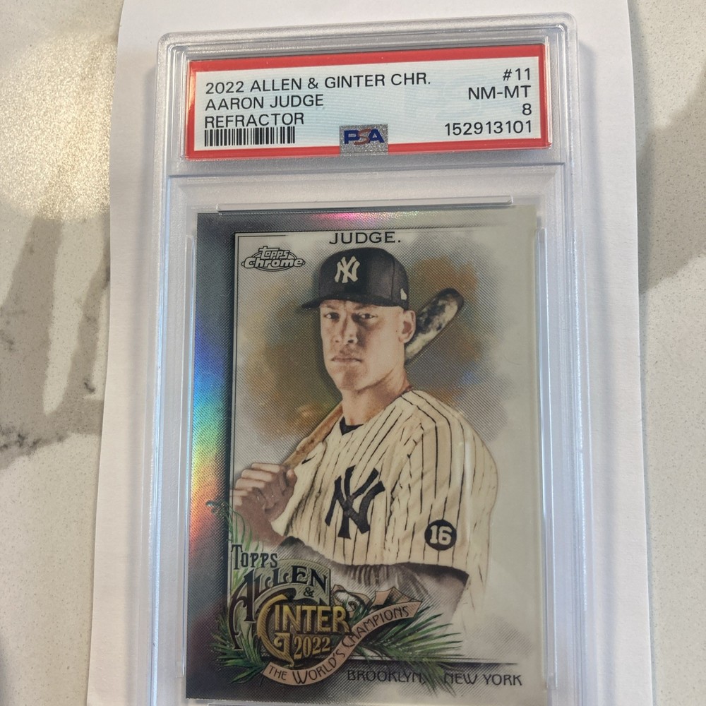 Aaron Judge 2022 Allen & Ginter #11 - PSA 8 - NM-MT- Refractor-Yankees 