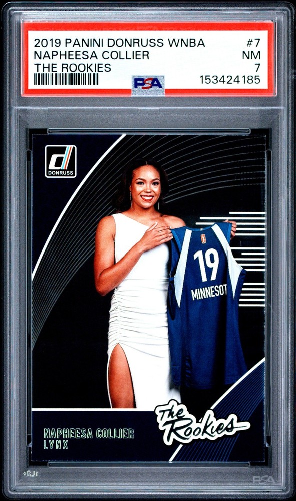 2019 Donruss WNBA Napheesa Collier THE ROOKIES SP RC #7 PSA 7 Near Mint Lynx!