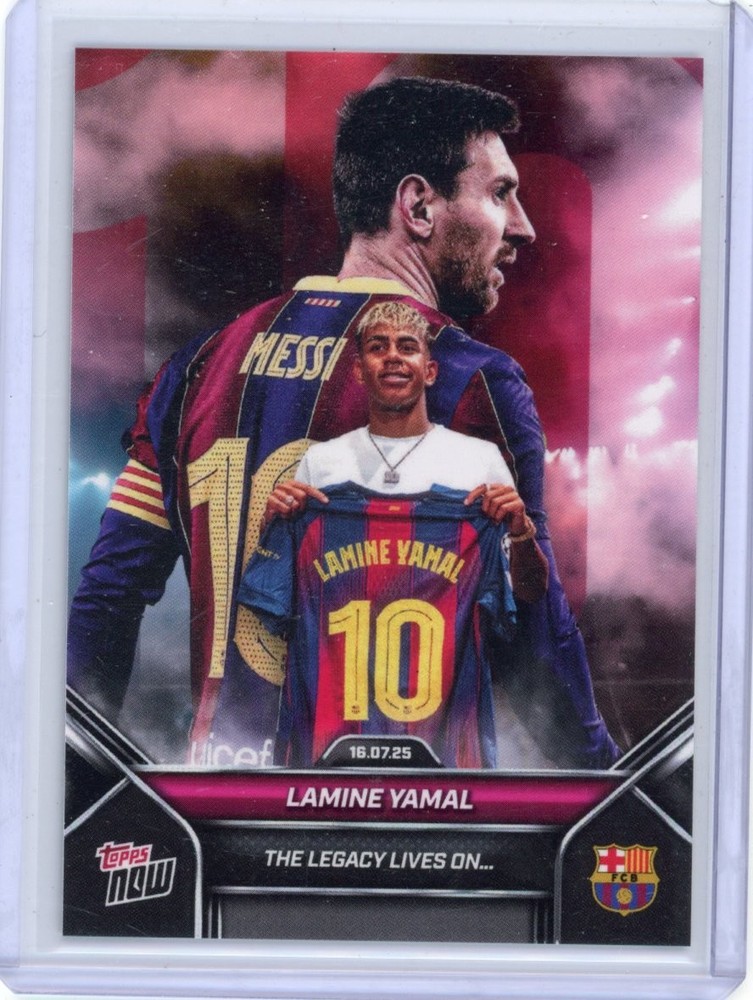 Lamine Yamal Topps 2025 Topps NOW FC Barcelona #002 The Legacy Lives On view 1