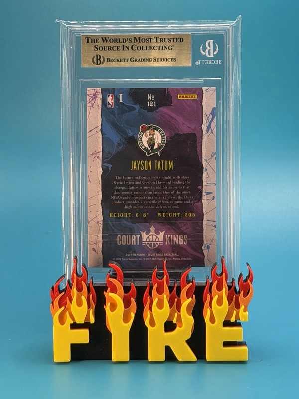 2017-18 Court Kings #121 Jason Tatum RC BGS 10 Pristine BOS Celtics Rookie view 2