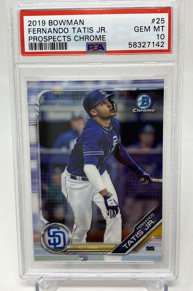 2019 Bowman Chrome #25 Fernando Tatis Jr.  Rookie Card - PSA 10