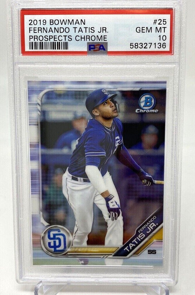 2019 Bowman Chrome #25 Fernando Tatis Jr. Rookie Card - PSA 10