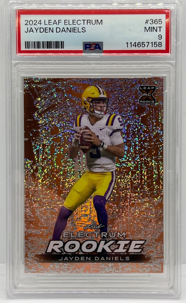2024 Leaf Electrum RC Jayden Daniels XRC PSA 9  Washington Commanders NFL 20/45