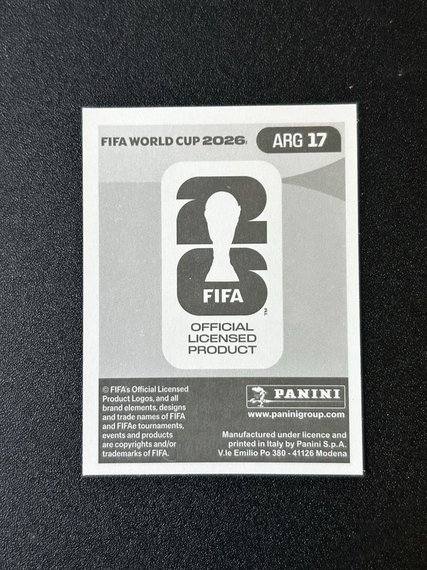 2026 Panini FIFA World Cup Sticker Lionel Messi Argentina ARG17 view 2