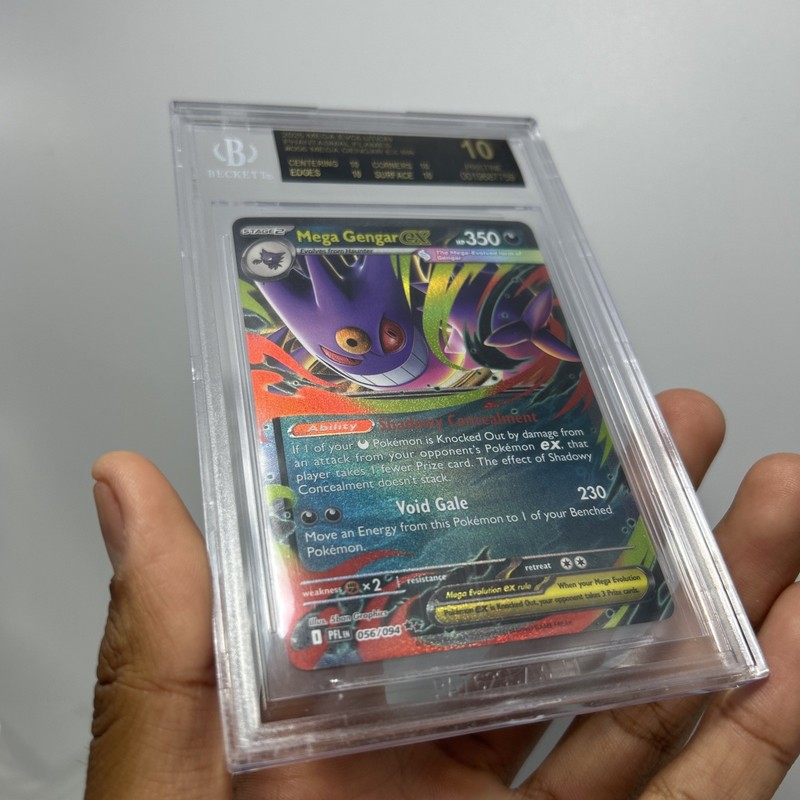 PERFECT BGS 10 BLACK LABEL Mega Gengar ex English Phantasmal Flames Pop 5 view 2