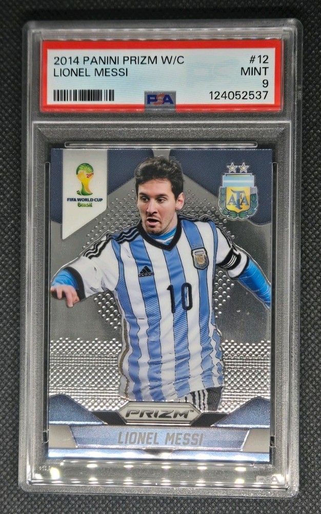 2014 LIONEL MESSI PSA 9 #12 Panini Prizm FIFA World Cup ARGENTINA