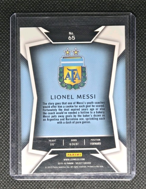 2015-16 LIONEL MESSI #65 Panini Select  view 2