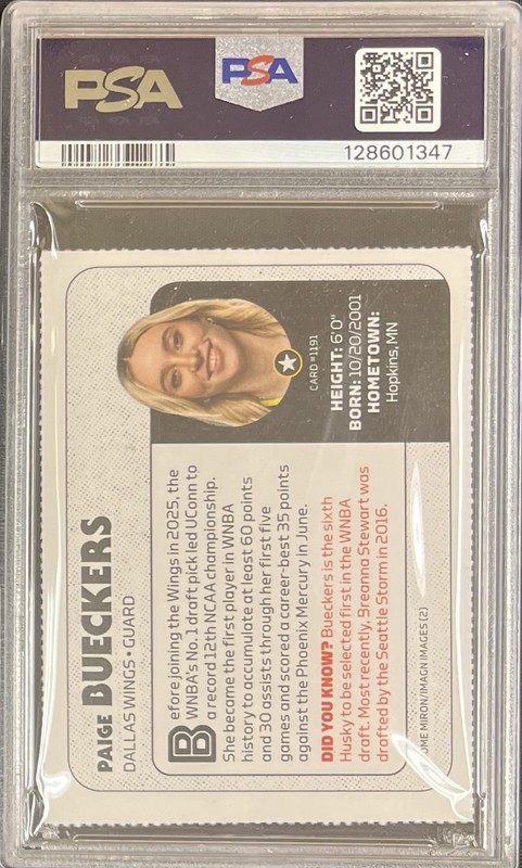 PSA 7 2025 Sports Illustrated Kids SI KIDS Paige Bueckers Rookie! view 2