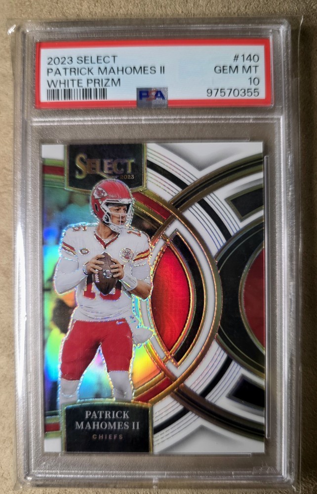 2023 Select 140 Patrick Mahomes Ii White Prizm /35 PSA 10 