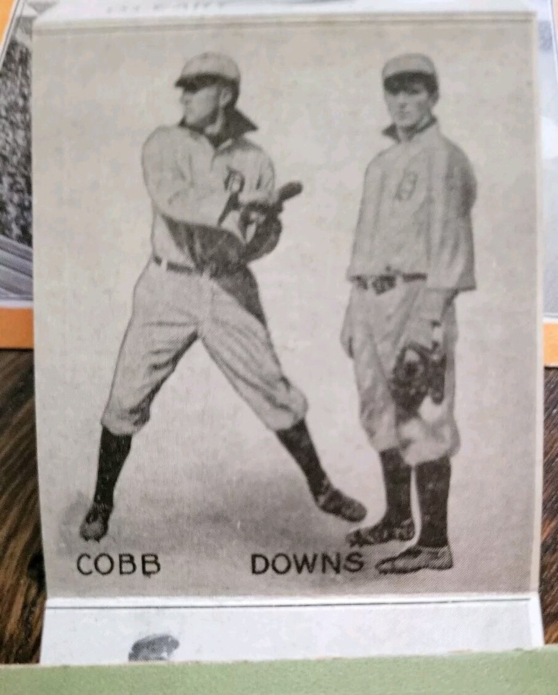 TY COBB 1908 Detroit Tigers Home Team Fold-Out Postcard Unused RaRiTY +PSA 10