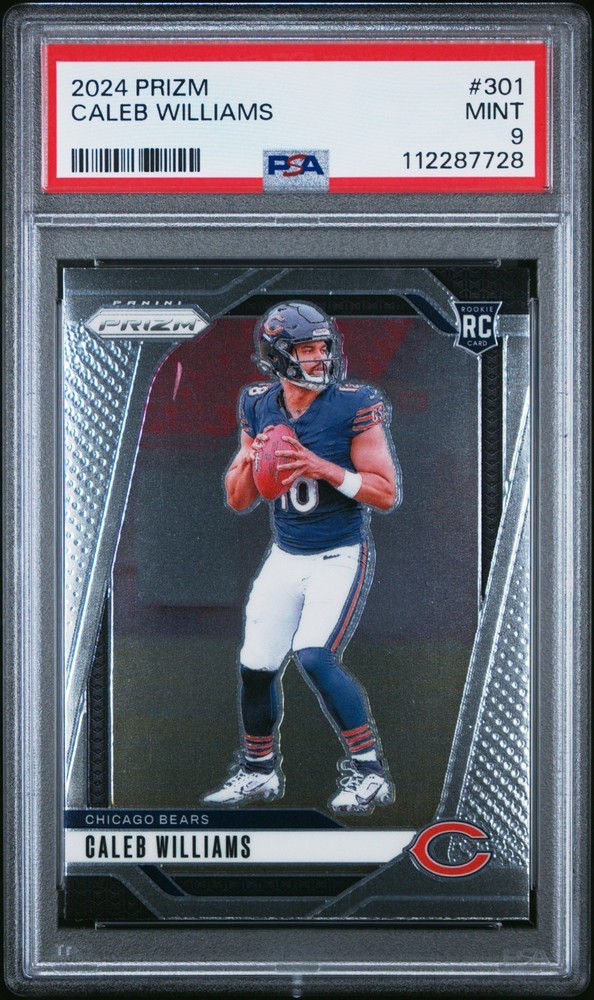 Caleb Williams 2024 Panini Prizm Rookie #301 Chicago Bears PSA 9