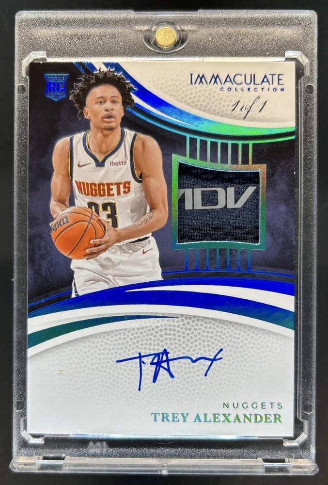 2024-25 Panini Immaculate Trey Alexander Rookie Logoman Auto Autograph RC #1/1