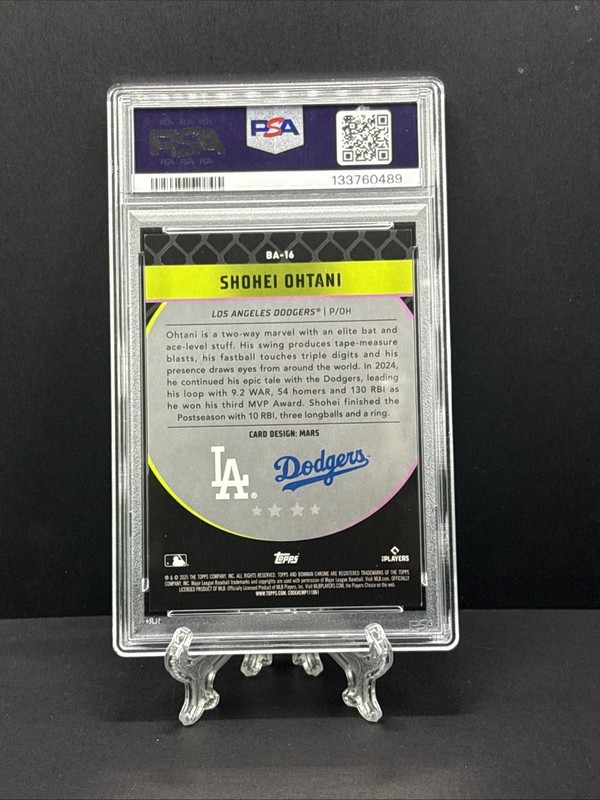 2025 Bowman Mega Shohei Ohtani Ascensions PSA 8.5 #16 Dodgers view 2