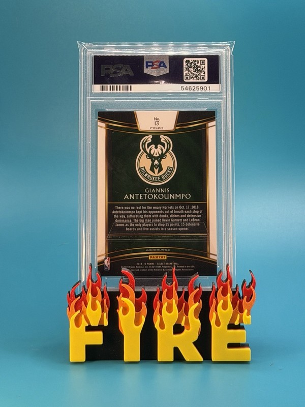 2018 Panini Select Giannis Antetokounmpo Scope Prizm PSA 9 Mint view 2