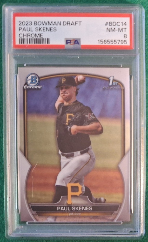 2023 Bowman Draft Chrome Paul Skenes PSA 8 #BDC-14 Pirates
