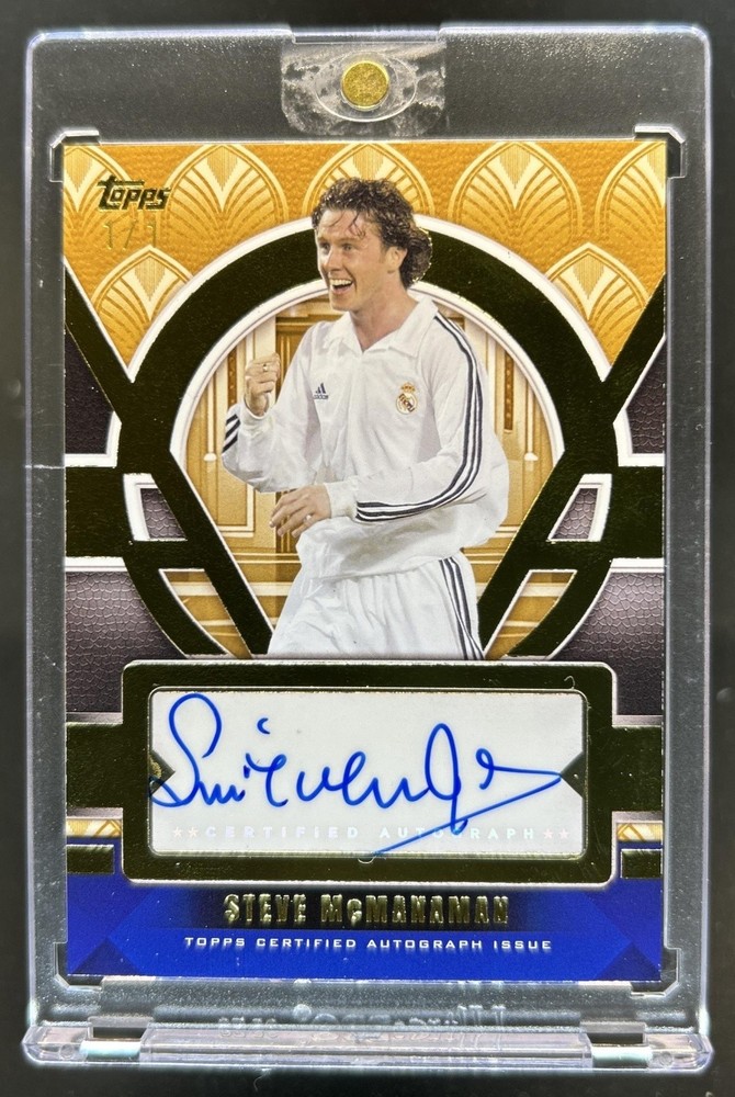 2024-25 Topps Palatial Real Madrid Steve McManaman Gold Palatial Pride Auto #1/1